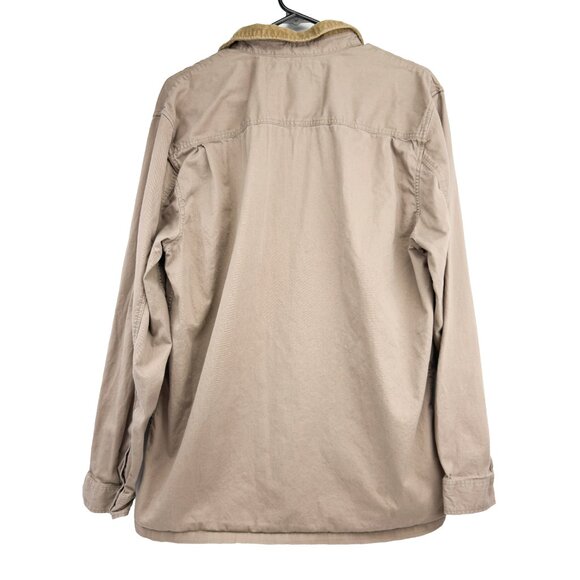 VANS Campus Classic Fit Barn Style Corduroy Collar Tan/Khaki Shirtโ Size L - Picture 2 of 10